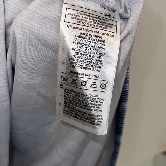 Adidas blue and white sleeveless golf or tennis polo size small NWT - Picture 6 of 8